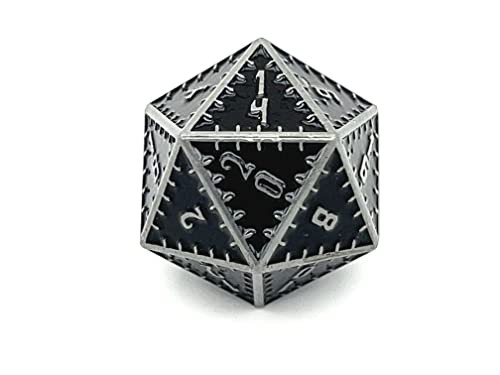 Cryptic Creative Black Moon 35mm d20 Dice of Frankenstein