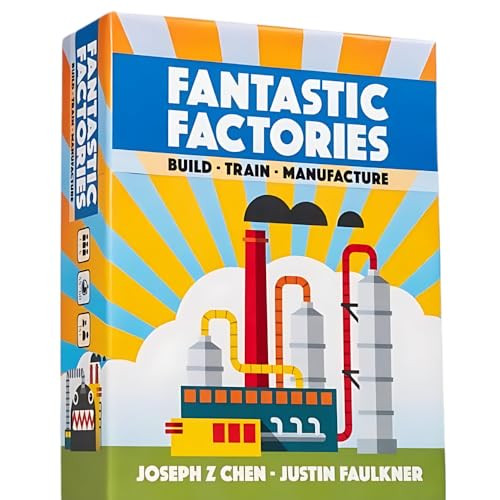 Deep Water Games Fantastic Factories The Board Game Deluxe Edition: Core Game Manufactions and Subterfuge Expansions (3 Items)