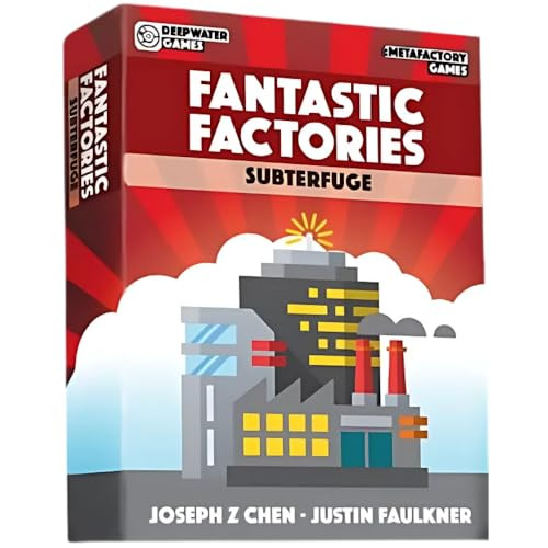 Deep Water Games Fantastic Factories The Board Game Deluxe Edition: Core Game Manufactions and Subterfuge Expansions (3 Items)