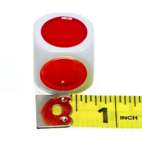 Deluxe Color Dot 6-Sided Novelty Dice _ Bundle of 12 Identical Dice