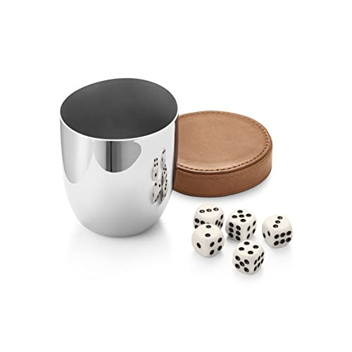 Georg Jensen Georg Jensen Sky Collection Stainless Steel Dice Cup with Dice