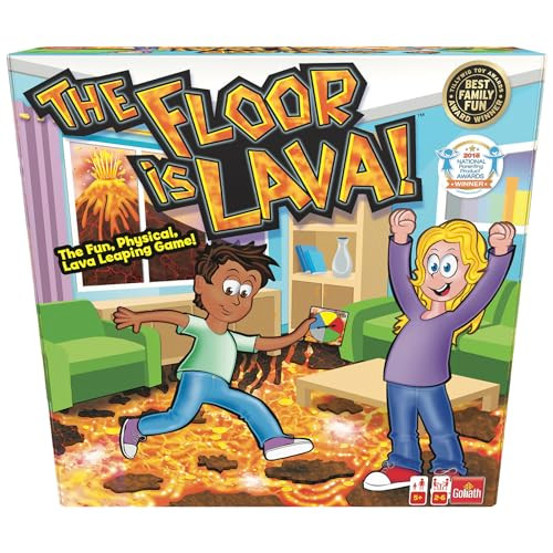 Goliath The Original The Floor is Lava Game by Endless Games - Interactive Game For Kids And Adults - Promotes Physical Activity - Indoor And Outdoor Safe
