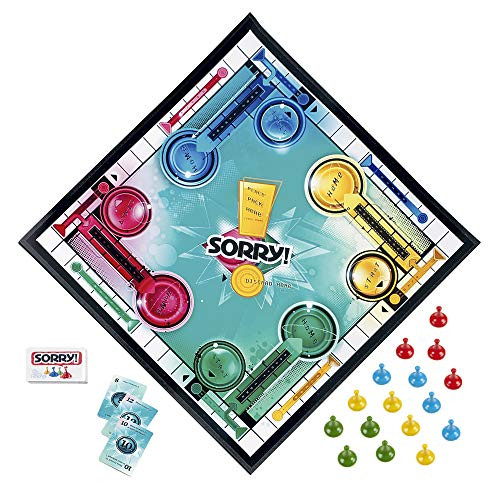 Hasbro Gaming Sorry Family Board Games for Kids and Adults 2 to 4 Players Ages 6 and Up ( Exclusive)