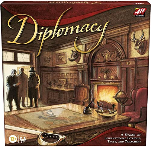 Hasbro Gaming Avalon Hill Diplomacy Cooperative Board Game European Political Themed Strategy Game Ages 12 and Up 2-7 Players