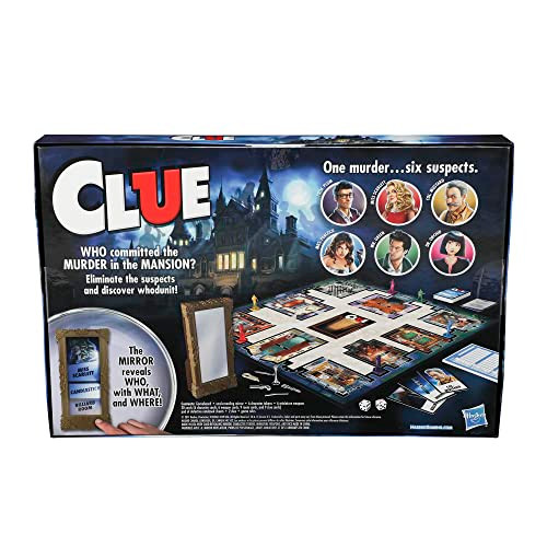 Hasbro Gaming Clue Game Mystery Board Game 2-6 Players 8+ Years ( Exclusive)