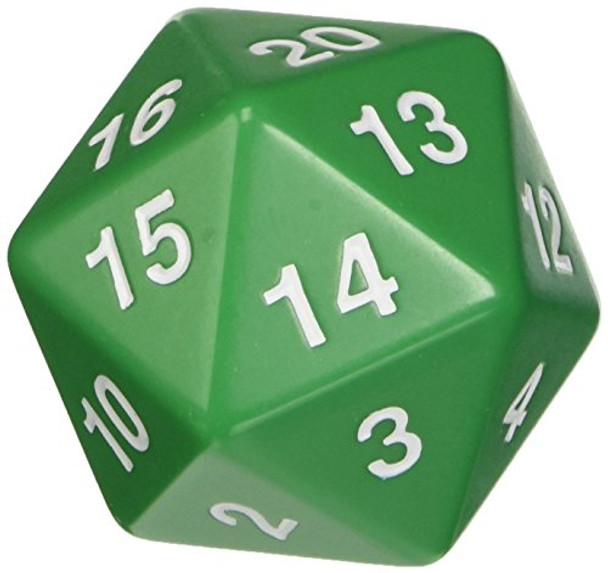 Koplow Games Green Jumbo Dice D20 Count Down 55mm Dice