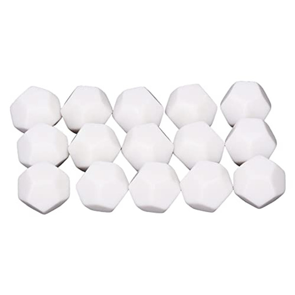 Koplow Games Set of 10 Six Sided Square 16mm D6 Dice - 2 Each of Red White Blue Green Black