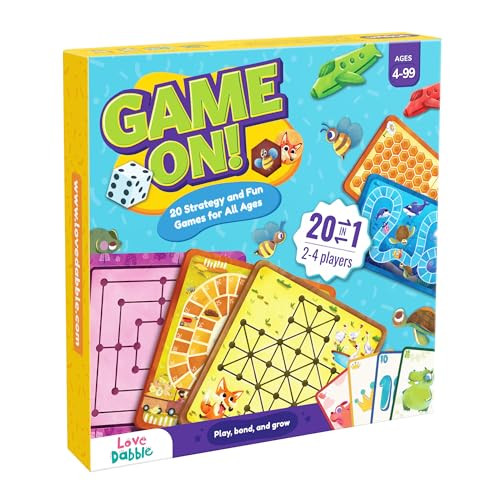 LoveDabble 20 in 1 Board Games for Family & Kids: Dive into Strategy & Enjoy Classics Like Ludo Chess Plus Hits Like Marching Forward & Bee Quick Fun Games for All