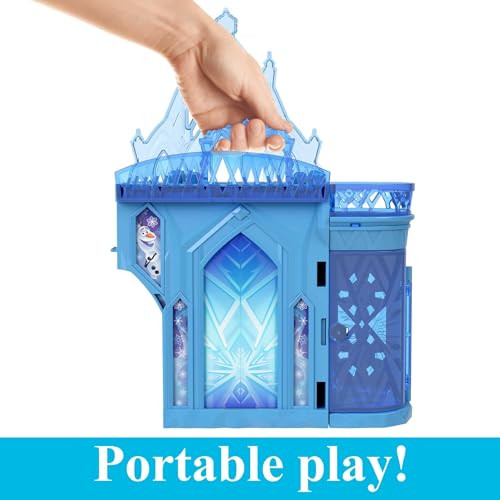 Mattel Disney Frozen Toys Elsa Ice Palace Storytime Stackers Castle Doll House Playset Small Doll & 8 Accessories Inspired by the Movie