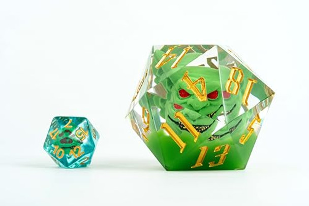 Metallic Dice Games Metallic Dice Games FanRoll 55mm Pathfinder Goblin Mammoth d20