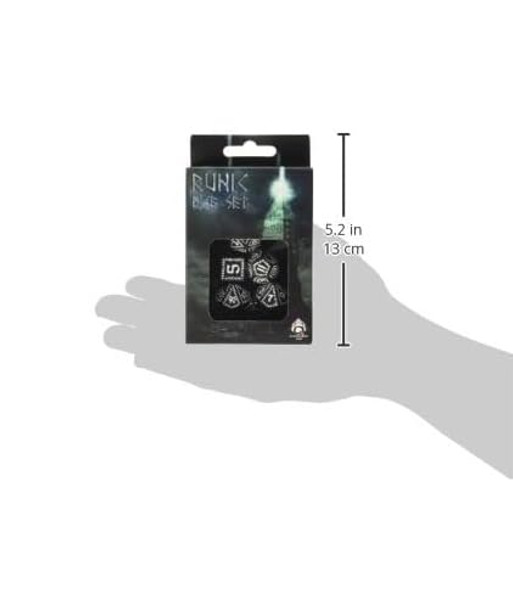 Q Workshop Runic Dice Black/White (7) Board Game