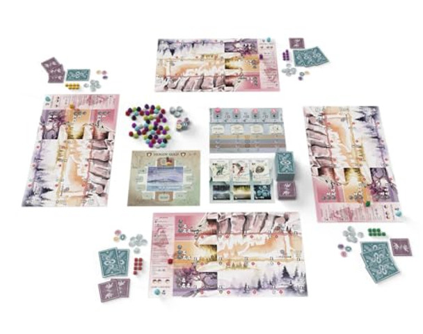 Stonemaier Games: Wyrmspan (Base Game) - A Wingspan Game by Connie Vogelmann Build a Cavernous Sanctuary for Beautiful Dragons Strategy Board Game for Adults and Family 1-5 Players 90-120 Min