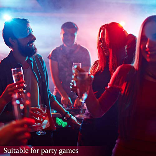 Sumind 54 Pieces Glow in The Dark Dice 6 Sided Dice with Black Velvet Pouches for Table Board Games Party Favors Toy s