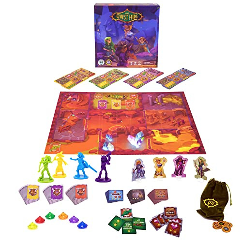 The Quest Kids Fantasy Themed Board Game for Kids Ages 5+ Family Fantasy Tabletop Adventure for Boys and Girls