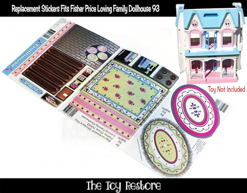 The Toy Restore Toy Restore Replacement Stickers Fits Loving Family 1993 Dream Dollhouse #74600