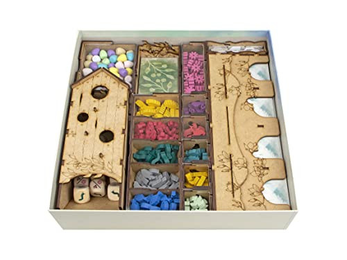 Towerrex Organizer for Wingspan Board Game and European Expansion Oceania Expansion Storage Insert Not for Asia