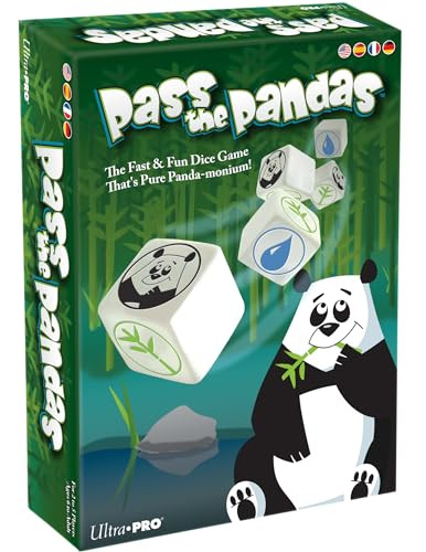 Ultra Pro Pass The Pandas - Family-friendly activity dice rolling game fun party option kids' dice game board game for kids strategy play fast-paced fun