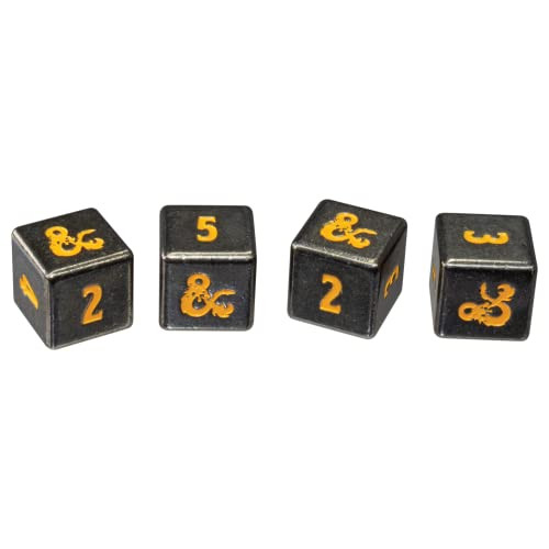 Ultra Pro - Dungeons & Dragons: Heavy Metal Realmspace 7 RPG Dice Set - Ward Off Enemies on Your Next Adventure with A Commanding Roll Great Gaming Dice for RPG Games