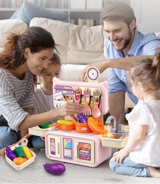 Untitled Mini Tiny Kitchen to Play with Dolls 13pcs Plastic Pretend Kitchen playset for Cooking Toddler playset for Children Play Kitchen Set Kid Kitchen Play Set