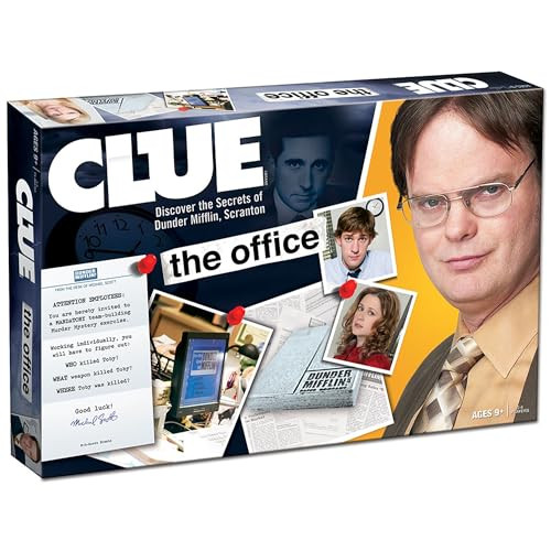 USAOPOLY Hasbro CLUE: The Office Edition Board Game