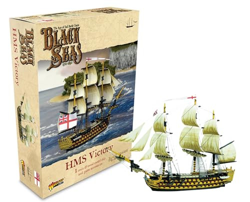 Warlord Games Black Sea's Warlord The Age of Sail HMS Victory Game - Role Playing Strategy Board Games for Adults Table Top The Age of Sail Strategic War Gaming Kit-Tabletop Military History RPG with Terrain