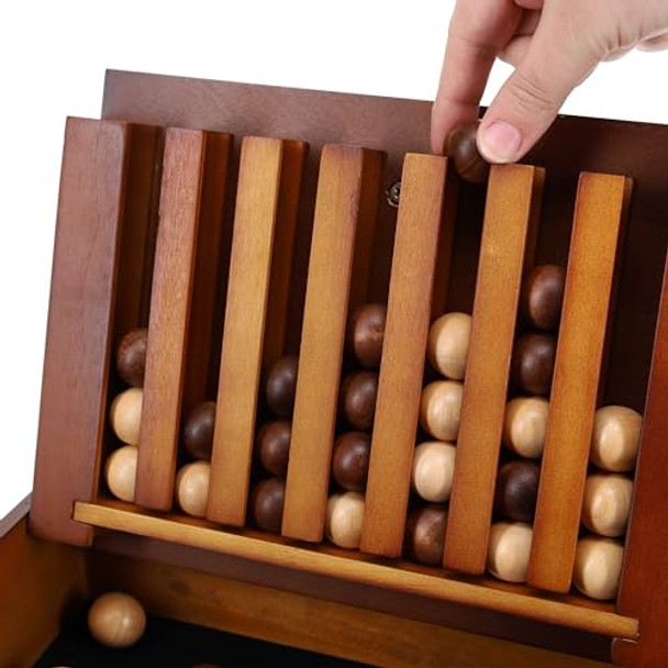 We Games Wood Captain's Mistress (4-in-a-Row) Connect Game - Large - 11.38 inches