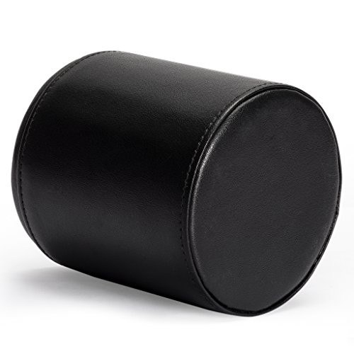 Yellow Mountain Imports Yellow Mountain Imports Premium Padded Leatherette Dice Cup with 5 (14mm) 6-Sided Dice Set