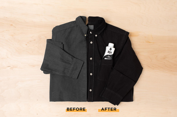 Rit Dye 88150 All Purpose Liquid Dye, Black, 8 Fl Oz (Pack of 1)