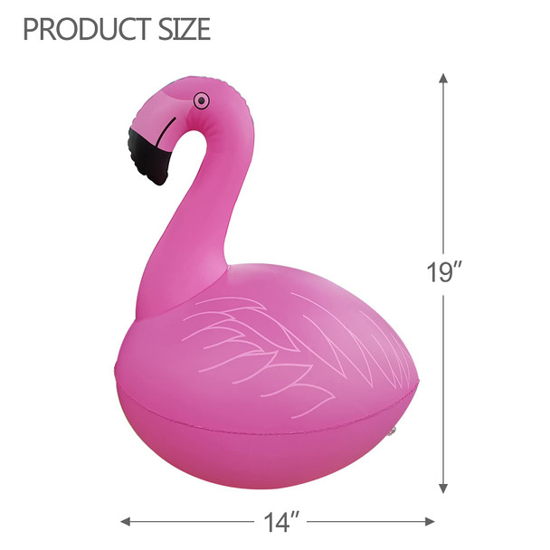 Floating Pool Lights Pack of 2 Solar Flamingo Pool Lights Waterproof Glow in The Dark Solar Floating Pool Lights Inflatable Floating Lights for Pool Wedding Party Decorations