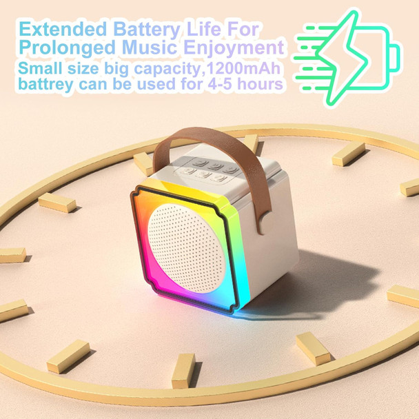 Ranphykx Mini Karaoke Machine for Kids Adults Portable Bluetooth Speaker with 2 Wireless Microphones Birthday Toys for Girls Ages 4 5 6 7 8 9 10 11 12+ Years Old Toddler