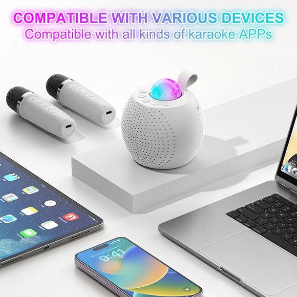 Southman Mini Karaoke Machine for Kids Adults Bluetooth Karaoke Machine with 2 Wireless Microphone for Kids Ages 456789101112+ Years Old Toddler Disco LED Lights for Girls Boys s