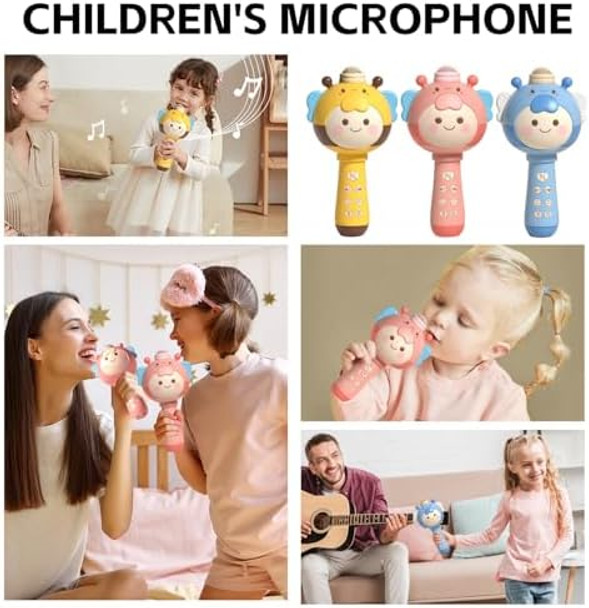 Vamosoun Music Toys for ToddlersKaraoke Microphone for KidsPortable Bluetooth SpeakerKid Singing MicWireless Karaoke MachineBirthday s for Girls and Boys 345678+ Years Old