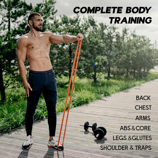 Konex Heavy Resistance Band for Men & Women | Exercise & Stretching Pull Up Bands for Home Workout & Gym (7-15 Kg, Red)