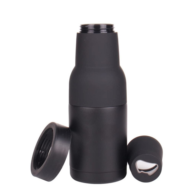 Gteller 3 in 1 Can and Beer Bottle Insulator Double Wall Stainless Steel Insulated Can Cooler Beer Bottle Holder 12oz 14oz 17oz 12oz Can&Bottle BK