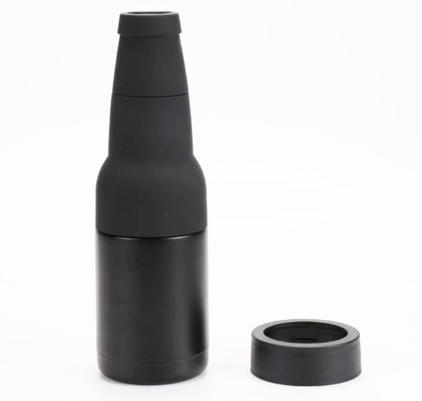 Gteller 3 in 1 Can and Beer Bottle Insulator Double Wall Stainless Steel Insulated Can Cooler Beer Bottle Holder 12oz 14oz 17oz 12oz Can&Bottle BK