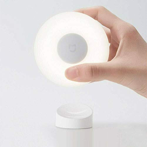 Xiaomi Motion Activated Adjustable Brightness LED Intelligent Human Body Sensor With Magnetic Base 2 Night Light For Kids, Cabinet, Hallway, Kitchen, Stairs (White)