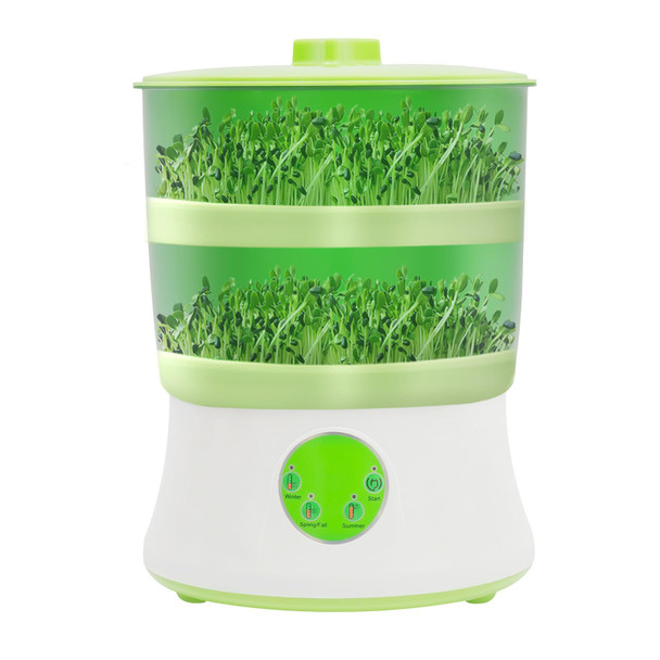 Fufiea Smart Electric Bean Sprouter 2-Layer Automatic Sprout Maker with Intelligent Temperature Control & 360° Water Spray, Eco-Friendly PP Plastic for Home Use