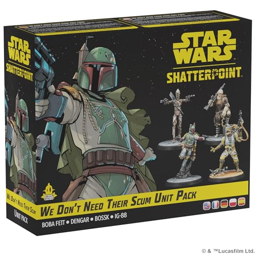 Asmodee Star Wars Shatterpoint We Don'T Need Their Scum Squad Pack - Tabletop Miniatures Game, Strategy Game For Kids And Adults, Ages 14+, 2 Players, 90 Minute Playtime, Made By Atomic Mass Games