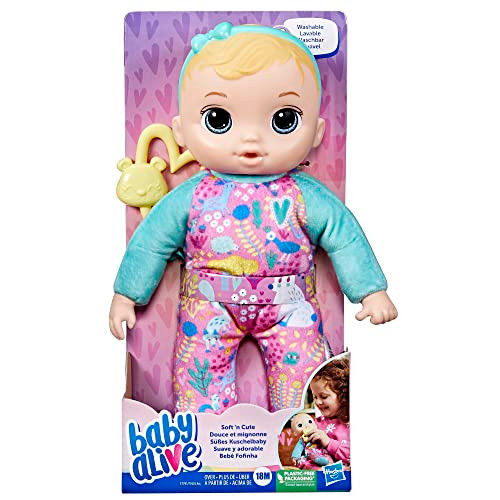Baby Alive Soft Ãƒæ’Ã‚¢Ãƒ¢Ã¢‚¬Å¡Ã‚¬Ãƒ¹Ã…Œn Cute Doll, Blonde Hair, 11-Inch First Baby Doll Toy, Washable Soft Body, Toddlers Kids 18 Months And Up, Teether Accessory