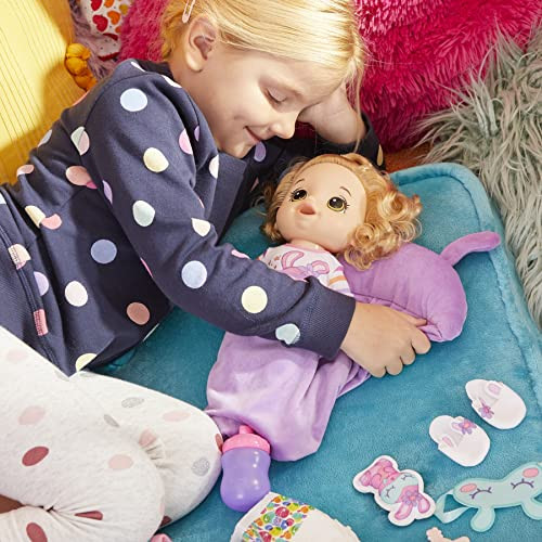 Baby Alive Bunny Sleepover Baby Doll, Bedtime-Themed 12-Inch Dolls, Sleeping Bag & Bunny-Themed Doll Accessories, Toys For 3 Year Old Girls And Boys And Up, Blonde Hair ( Exclusive)