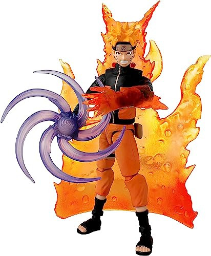 Bandai Anime Heroes Naruto Action Figure Hatake Kakashi Fourth Great Ninja War  17Cm Hatake Figure With Extra Hands And Accessories  Naruto Anime Figure Action Figures For Boys And Girls