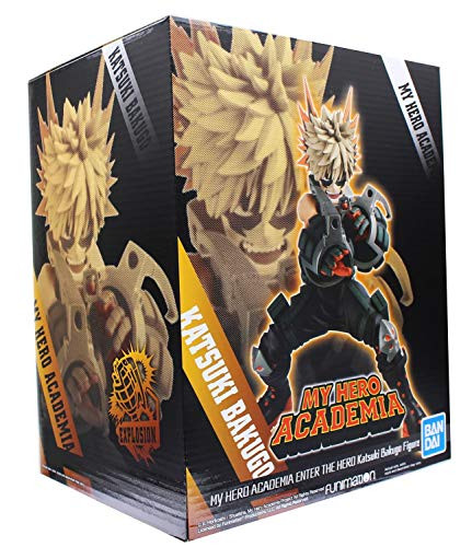 Banpresto Bp35784 My Hero Academia Enter The Hero Katsuki Bakugo Figure, Multicolor