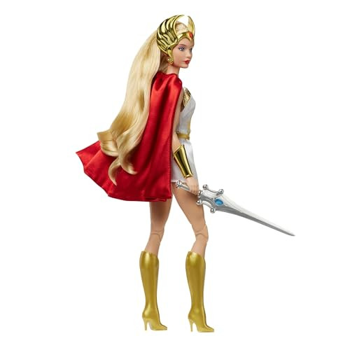 Barbie Masters Of The Universe Princess Of Power She-Ra Collectible Doll 40Th Anniversary Gold Label W/Certificate Of Authenticity