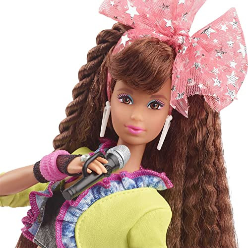 Barbie Rewind Doll & Accessories With Curly Black Hair & 1980S-Inspired Slumber Party Outfit, Collectible & Displayable