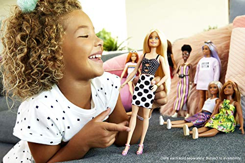 Barbie Fashionistas Doll With Long Blonde Hair - Polka Dot Outfit
