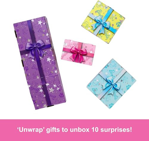 Barbie Party Unboxed Doll & Accessories, Pet Birthday Series Shimmerinãƒæ’Ã‚¢Ãƒ¢Ã¢‚¬Å¡Ã‚¬Ãƒ¢Ã¢‚¬Å¾Ã‚¢ Hearts Set With 10 Surprises Including Color Change & Cake-Decorating Activity
