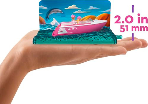 Barbie Mini Barbieland The Movie Vehicle Collection, Includes 8 1.5-Inch Dolls & 4 Vehicles Inspired By The Film ( Exclusive)