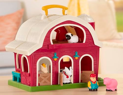 Battat Battatãƒæ’Ã‚¢Ãƒ¢Ã¢‚¬Å¡Ã‚¬Ãƒ¢Ã¢Š¬Ã…Œ Big Red Barn, Animal Farm Playset Ãƒæ’Ã‚¢Ãƒ¢Ã¢‚¬Å¡Ã‚¬Ãƒ¢Ã¢Š¬Ã…Œ Learning Toy For Toddlers, 18M Plus, 13.5" X 9"X 12"
