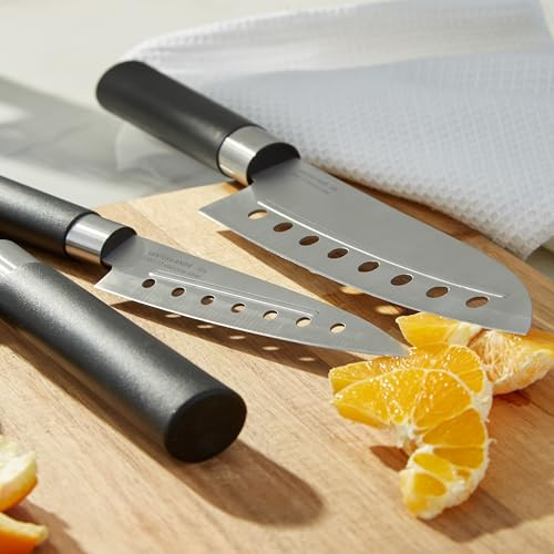 Berghoff Codon 3Pc Knife Set Stainless Steel Sharp Blades With Pp Handle Rust Proof For Cutting Slicing Chopping Dicing