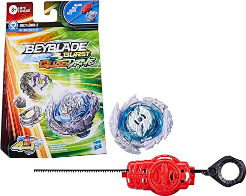 Beyblade Burst Quaddrive Wrath Cobra C7 Spinning Top Starter Pack - Defense/Attack Type Battling Game With Launcher, Toy For Kids